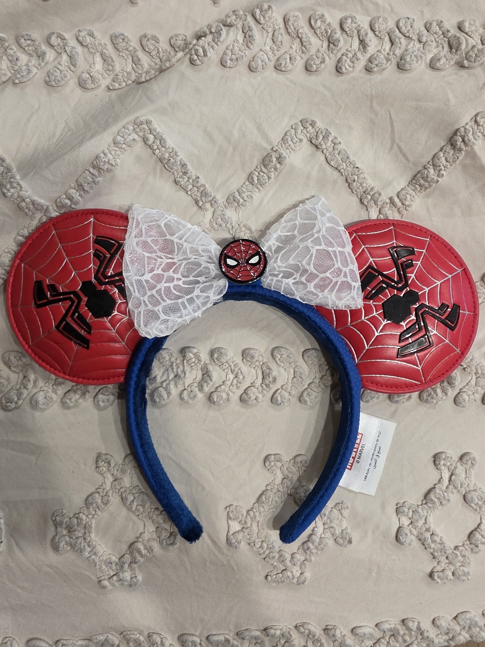 Marvel Spider-Man Red, Blue & White Kids Ear Headband